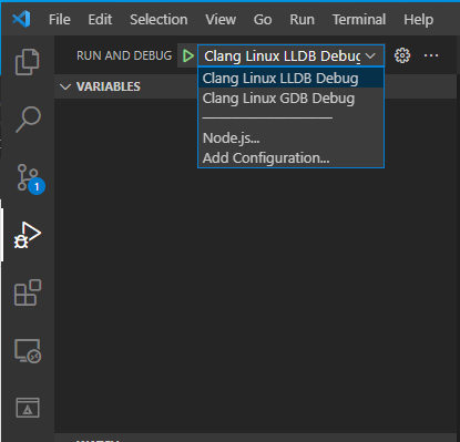 Visual Studio Code: デバッグ起動の選択